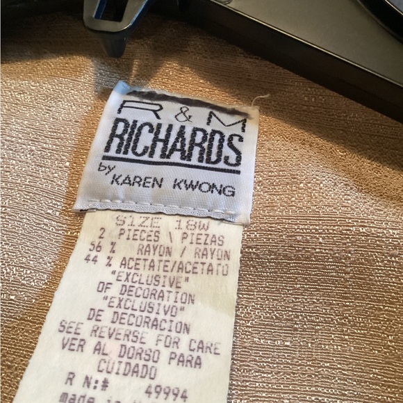 Vintage R & M Richards by Karen Kwongtwo piece mother of bride 2 piece skirt set - Picture 9 of 9